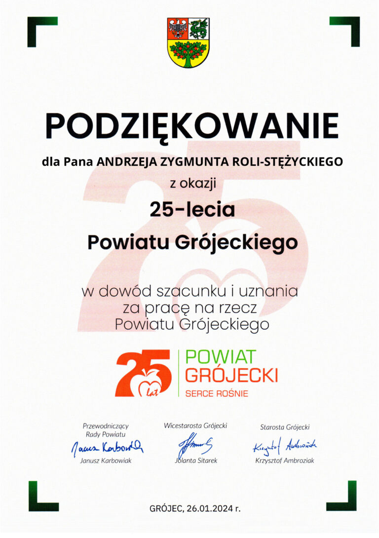 25 – lecie powiatu grójeckiego